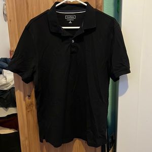 Mens simple black polo - size Medium
